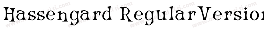Hassengard RegularVersion 001000字体转换